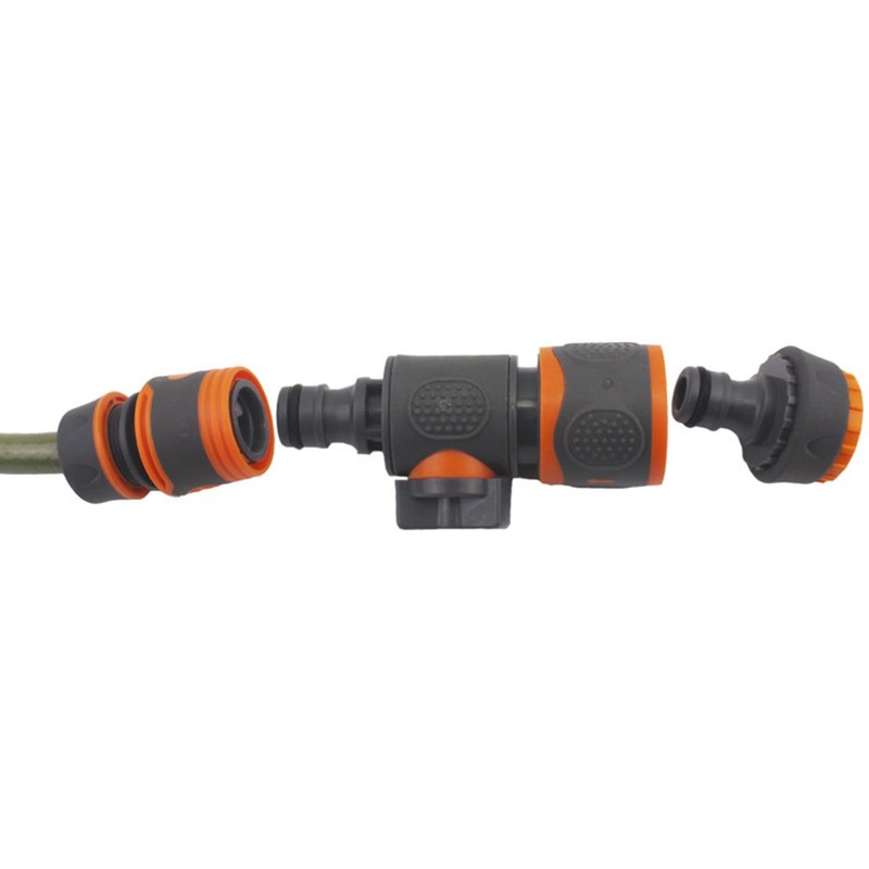 Garden Hose Pipe Tube Quick Release in Line Shut Off