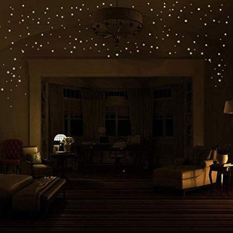CAA Trading 407pcs Glow in The Dark Round Dot Stickers