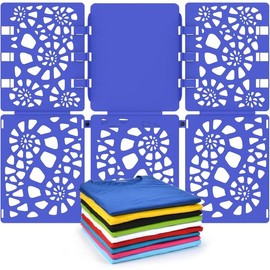 Shirt Folding Board V2 - Durable Plastic Clothes Folder Tshirt Organizer - Easy and Fast Folding for Adults and  - Grey - Color: Blue