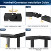 Gyykzz 1 Pack Black Level Pivot Connector 113mmx23mmx53mm for Aluminum