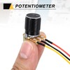 sourcing map 3 Pack WH148 Potentiometer B5K Ohm Single-Joint Variable