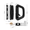 ZONADAH Patio Door Push Handle Set One Side Key Cylinder