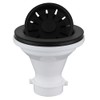 Karran QBSBL 3-1/2 in. Kitchen Sink Basket Strainer in Black