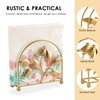BUNCHBRAVO Rustic Napkin Holder with Bird and Leaf Design –