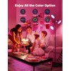 SIBRILLE RGBCW Floor Lamp, 36W Bright Color Changing Lamp, Modern