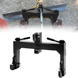 YINTATECH 3000lbs Heavy-Duty 3 Point Quick Hitch,3 Point Hitch Fits for Tractor Cat 1 with 2" Receiver, Black