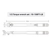 KOOPOOL 1/2-inch Drive Click Torque Wrench, 10-150 ft/lb (13.6-203.5 N/m)