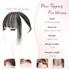 100% Real Human Hair Toppers for Thinning Hair 360° Cover