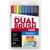 Tombow Dual Brush Marker 10-Piece Set: Primary
