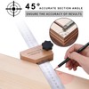 Preciva Woodworking Ruler, Marking Gauge, Spacer, Scriber, Combination Angle for