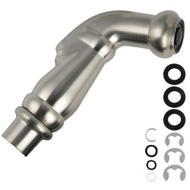 Hygie Rinse Universal Kitchen Side Sprayer Head Sink Sprayer Attachment for Faucet Compatible with Delta, Moen, Kohler and Other OEM Brands Pull Out Spray Head, Nozzle Head Only, Brushed Nickel
