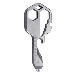 QUETTO 24-in-1 Multi-Tool Key, Stainless Steel Portable Keychain Tool for Men and Employees