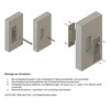 Beschläge Hamburg Bauhaus SM 216-970 MPN PVD Sliding Door Fitting