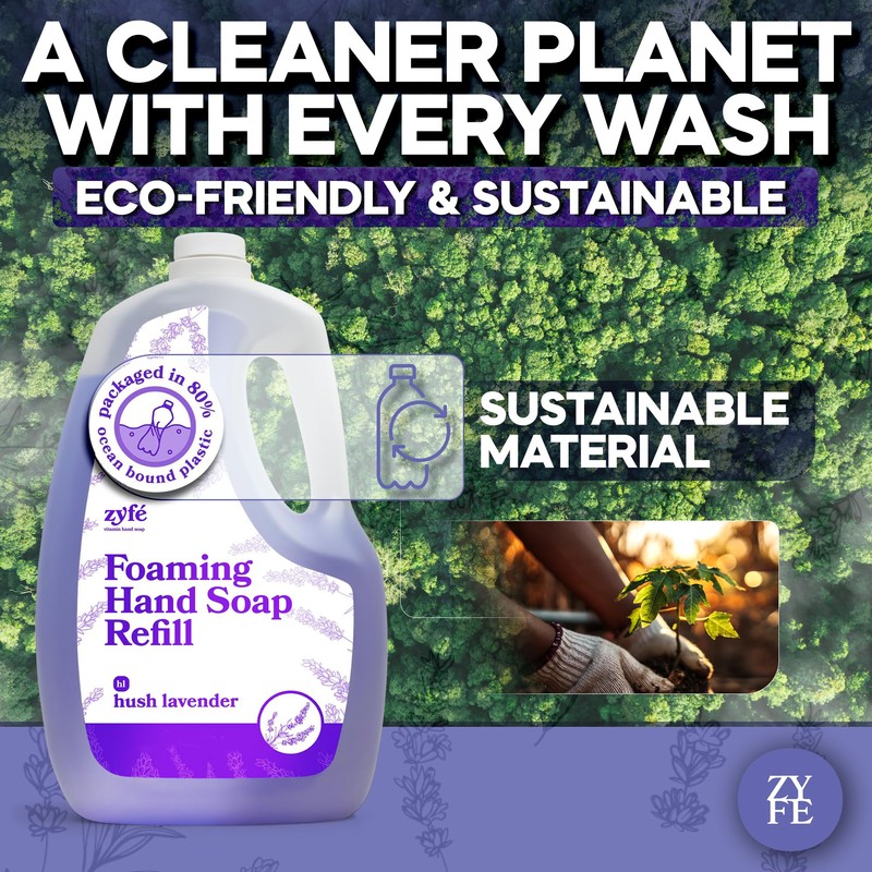 ZYFE hand soap refills foam