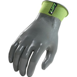 LIFT Safety Palmer Full Nitrile Gloves (Grey, Large)
