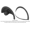 Forklift Rearview Mirror Wide Angle Semicircular Convex Adjustable Rear View