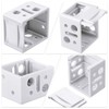 Jetec 8 Pieces 1 Inch Blind Brackets White Profile Box