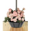 Koutemie 2-in-1 Umbrella Planter for Patio Table & Pole, Half