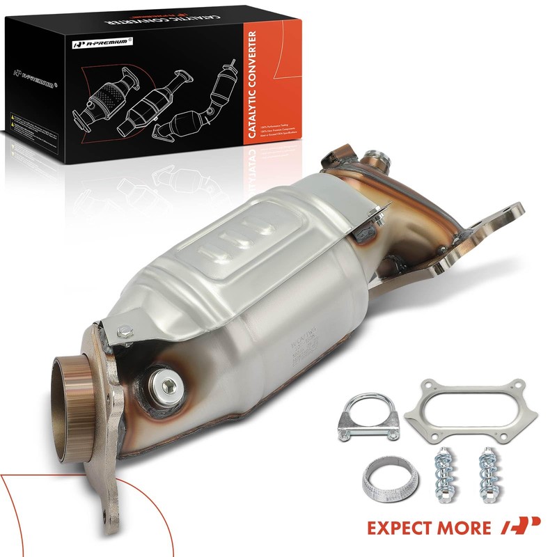 A-Premium Front Catalytic Converter Kit Direct-Fit Compatible with Honda Accord