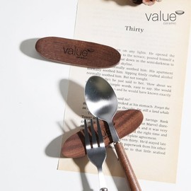 Value Dinness Walnut Wood Chopstick Rests 2P / 벨류 디니스 월넛우드 수저받침 2P