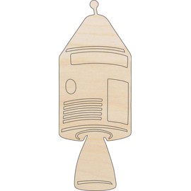 Spaceship - Laser Cut Out Unfinished Wood Craft Shape SPC50 24" / 1/4" thick