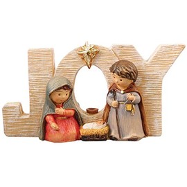 CBC Christmas Nativity Joy Plaque Holy Family Jesus in a Manger & Star