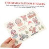 BIUDECO Cute Christmas for Kids Temporary Stickers Waterproof Body Decals