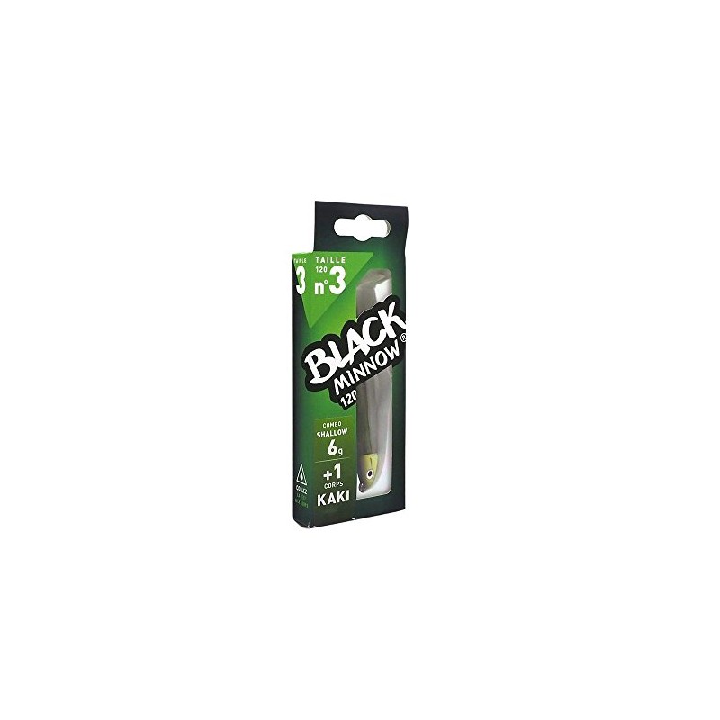 Black Minnow Fish Lures – Combo BM120, Soft Vinyl Lure