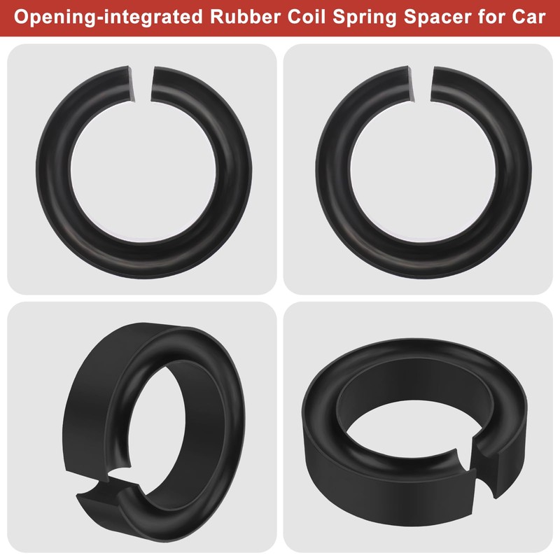 OwnMy 4PCS Rubber Coil Spring Spacers for Cars Heavy Duty