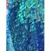 NEW CREATIONS FABRIC AND FOAM INC TURQUOISE IRIDESCENT SEQUINS-DRAGON SCALES
