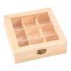 Juwacoo Tea Box with 9 Compartments, Tea Bag Organiser, Tea