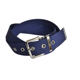 [KASAJIMA] 1.6 inches (40 mm) Nylon 1-Pin Work Belt, Classic Perforated Type, Durable and Tight, Made in Japan [No.17], navy