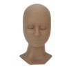 Lash Mannequin Head, Silicone Grafting Eyelash Practice Head Model with