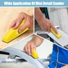 Windspeed 2+70 Pcs Mini Detail Sander, Finger Sanders for Wood