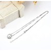 Stayoung Perla Collar Mujer Plata de Ley 925 con para