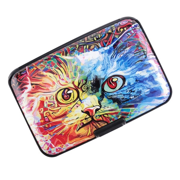 TieNew RFID Mini Aluminum Wallet Credit Card Case Slim Credit