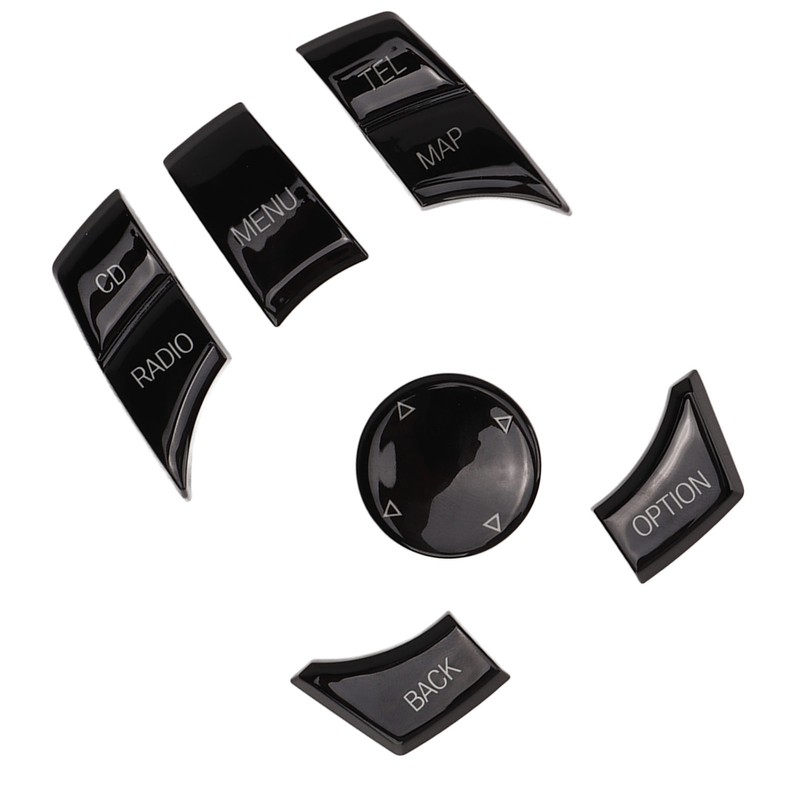 6pcs Multimedia Control Button Multifunction Piano Black Plug and Play