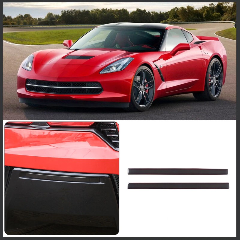 cartiangous Fit For Corvette C7 2014-2019 Smoked Black ABS Rear