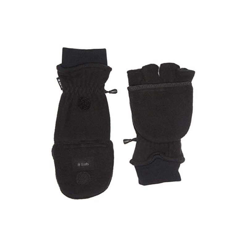 Barts Convertible Mitts Gloves, Black (Nero 1), One Size