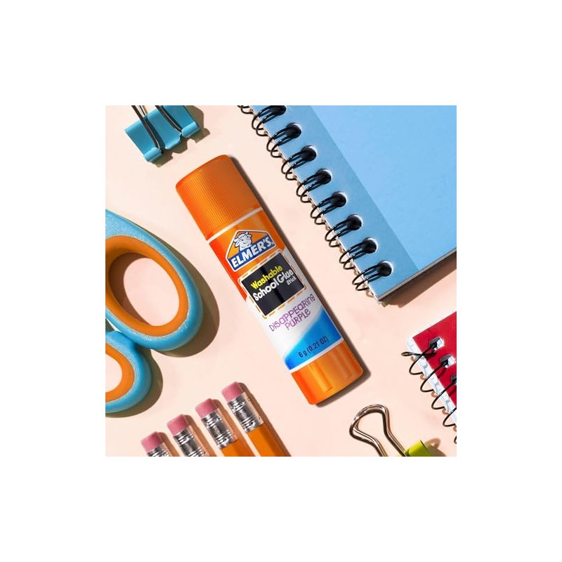 Elmer's 488126 School Permanent Glue Sticks 0.21 Oz. 8/Pack (E1591/E1560)