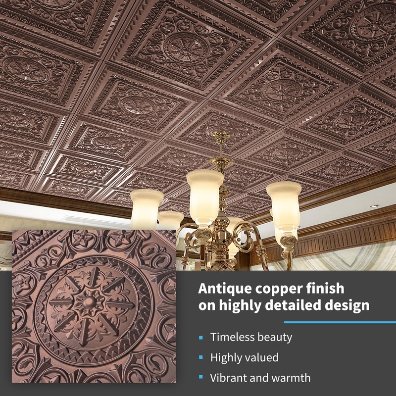 Art3d Drop Ceiling Tiles, Glue up Ceiling Tiles, 2'x2' Plastic