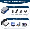 Quwem 3pcs USB C to USB Adapter, Type C Thunderbolt
