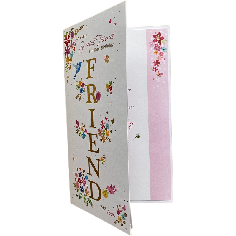 to a Special Friend Birthday Card ~ Lovely Words