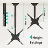 WALI TV Ceiling Mount Adjustable Bracket Fits Most LED, LCD,