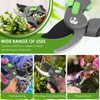 2 Pcs Pruning Shear Sturdy Steel Hand Pruner with Ergonomic