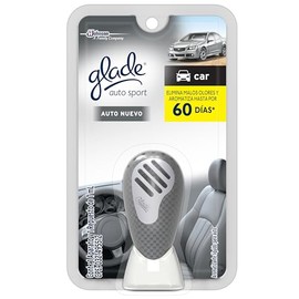 glade Aromatizante de Ambiente Continuo para Auto, Aparato con Repuesto, Aroma Auto Nuevo, 7 ml