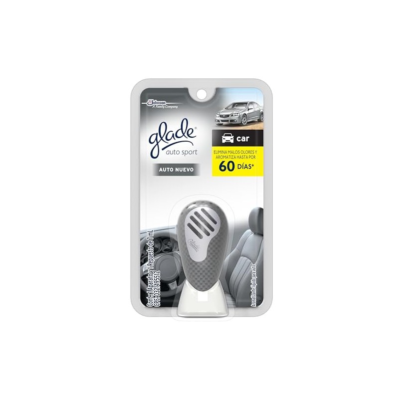 glade Aromatizante de Ambiente Continuo para Auto, Aparato con Repuesto,