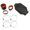 Vararam Air Intake Power Duct VR-C5 Plastic Black Red Sleeve
