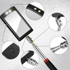 3 Pieces Telescoping Inspection Mirror Round Square Mirror Inspection Tool