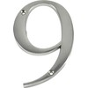 Distinctions by Hillman 843329 4-Inch Brushed Nickel Flush-Mount House Number